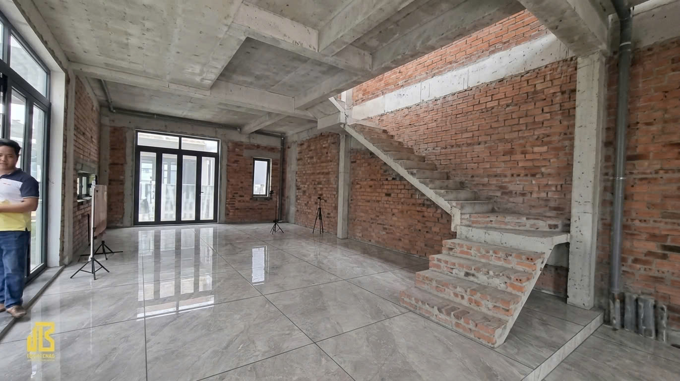 Không gian sau khi Panama AI thay mẫu gạch mới